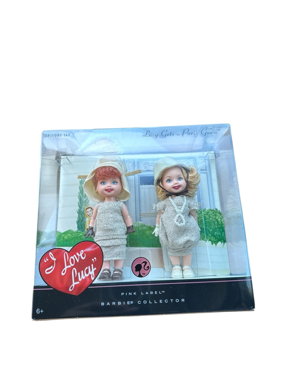 'I Love Lucy' Mini Doll Set - Cream Dresses